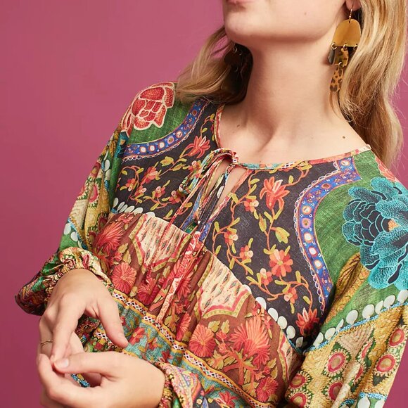 Farm Rio Mendoza Peasant Blouse - Picture 2 of 11